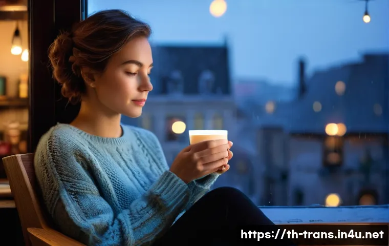 번역사 자격증 준비의 시작점 - **Prompt 1: Cozy Cafe Reading Scene**
    A young woman in her late 20s is comfortably seated in a p...