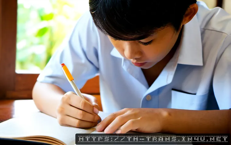 Home 17 번역사 시험의 과목별 학습 포인트 - Photorealistic Thai university student preparing for a translator certification exam at a tidy woode...